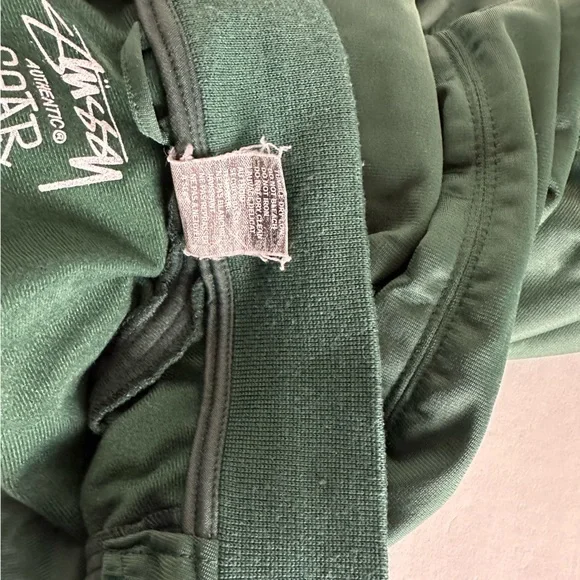 Vintage Stussy 1990s Skull Crown Green Baseball style Jacket Mens size XL - Picture 6 of 12